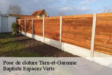 Pose de cloture 82 Tarn-et-Garonne Baptiste Espaces Verts