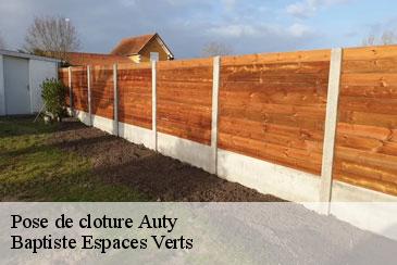 Pose de cloture  auty-82220 Baptiste Espaces Verts 