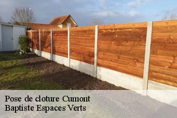 Pose de cloture  cumont-82500 Baptiste Espaces Verts 