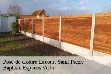Pose de cloture lacourt-saint-pierre-82290 Baptiste Espaces Verts