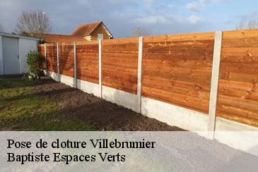 Pose de cloture villebrumier-82370 Baptiste Espaces Verts